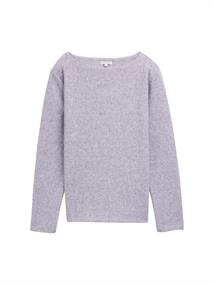 Soft-Touch Sweatshirt mit Knopf-Details soft lavender melange