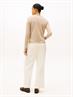 SOFT WOOL C-NK LS SWEATER safari canvas htr-ivory petal stp