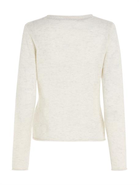 SOFT WOOL C-NK SWEATER ancient white