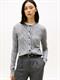 SOFT WOOL CABLE C-NK LS CARDIGAN mid grey heather