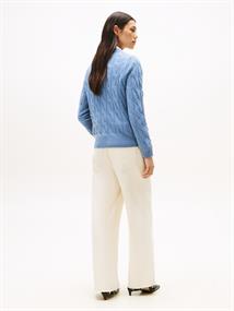 SOFT WOOL CABLE C-NK LS SWT brisk blue