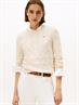 SOFT WOOL CABLE C-NK LS SWT heather oatmilk