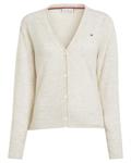 SOFT WOOL V-NK CARDIGAN ancient white