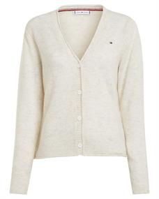 SOFT WOOL V-NK CARDIGAN ancient white