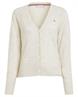 SOFT WOOL V-NK CARDIGAN ancient white