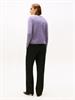 SOFT WOOL V-NK LS SWEATER lilac heather