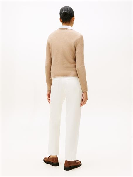 SOFT WOOL V-NK LS SWEATER safari canvas heather