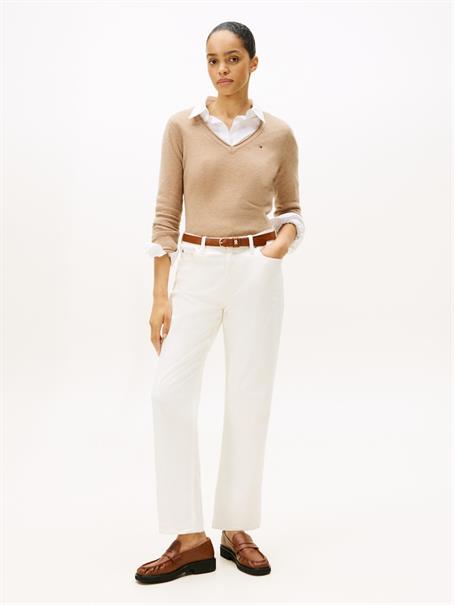 SOFT WOOL V-NK LS SWEATER safari canvas heather