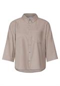 Softe Cord-Bluse driftwood beige