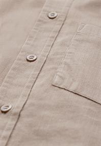 Softe Cord-Bluse driftwood beige