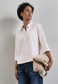 Softe Cord-Bluse lucid white