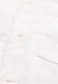Softe Cord-Bluse lucid white