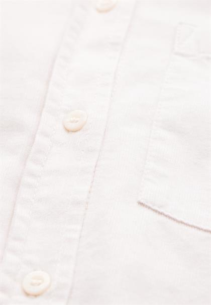 Softe Cord-Bluse lucid white