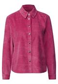Softe Cord Hemdbluse dark candy pink
