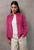 Softe Cord Hemdbluse dark candy pink