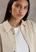 Softe Cord Hemdbluse morn beige