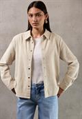 Softe Cord Hemdbluse morn beige