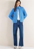 Softe Jacke mit Zipper fountain blue