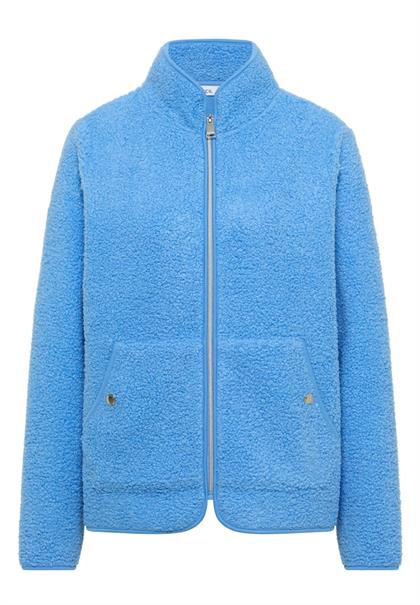 Softe Jacke mit Zipper fountain blue