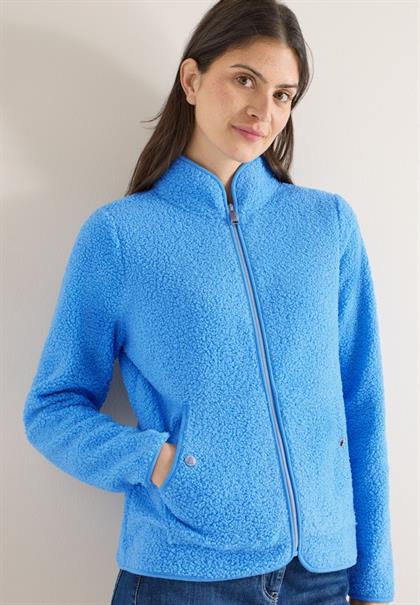 Softe Jacke mit Zipper fountain blue