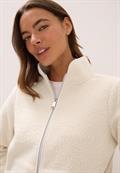 Softe Jacke mit Zipper teddy vanilla white
