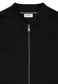 Softe Piquée Jacke black