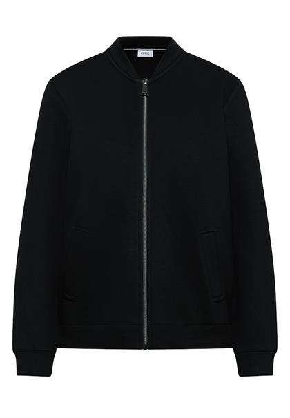 Softe Piquée Jacke black