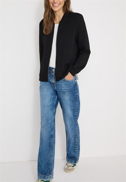 Softe Piquée Jacke black