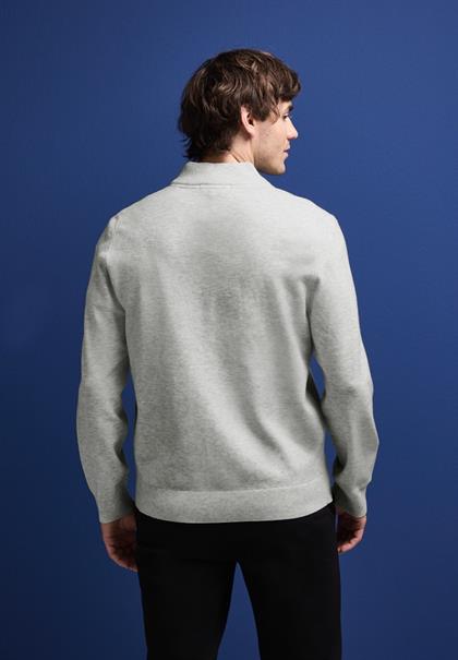 Softer Halfzip Pullover frost grey melange