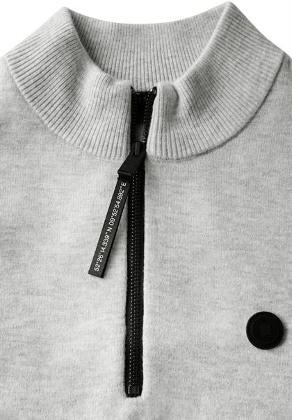 Softer Halfzip Pullover frost grey melange