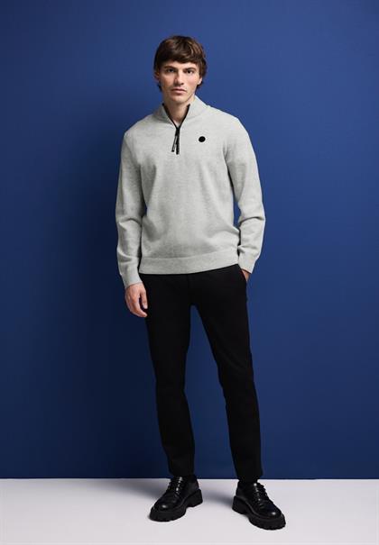 Softer Halfzip Pullover frost grey melange