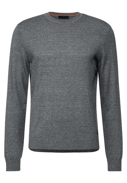 Softer Mouliné Pullover stone grey melange