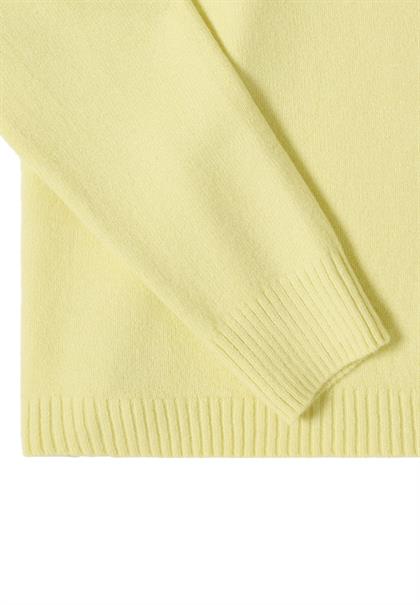 Softer Pullover in Unifarbe iced yellow