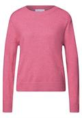 Softer Pullover mit Details candy pink mel.
