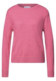 Softer Pullover mit Details candy pink mel.