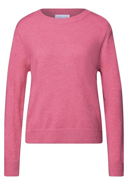 Softer Pullover mit Details candy pink mel.
