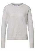 Softer Pullover mit Details heather grey mel.