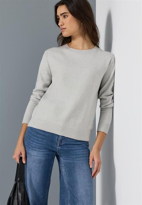 softer-pullover-mit-details-heather-grey-mel