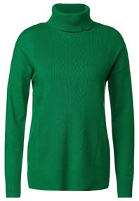 Softer Rollkragenpullover bright green melange