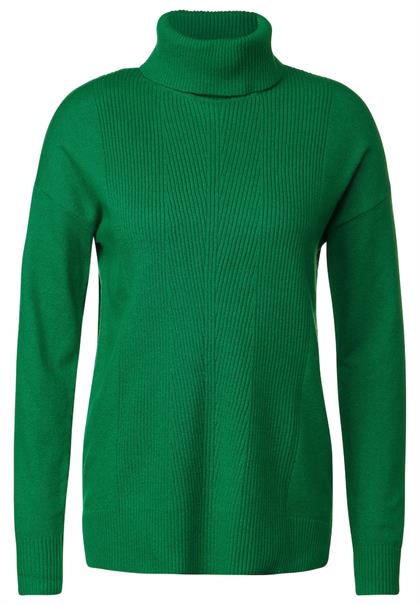 Softer Rollkragenpullover bright green melange