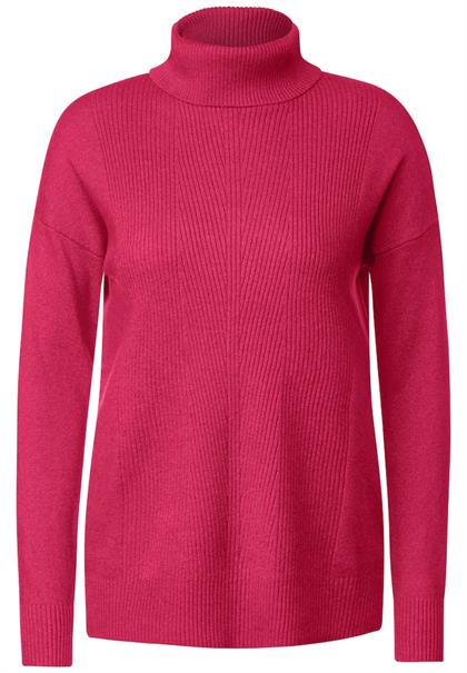 Softer Rollkragenpullover cosy coral melange