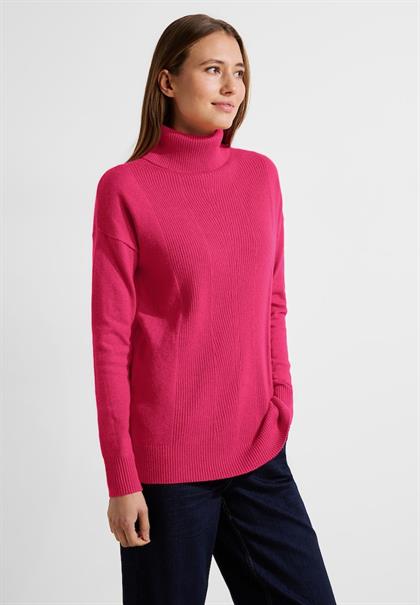 Softer Rollkragenpullover cosy coral melange