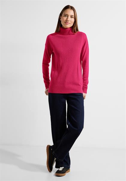 Softer Rollkragenpullover cosy coral melange