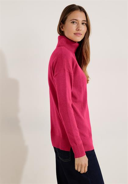 Softer Rollkragenpullover cosy coral melange