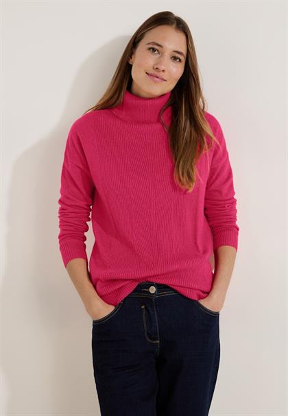 Softer Rollkragenpullover cosy coral melange