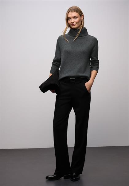 Softer Rollkragenpullover gravel grey mel.