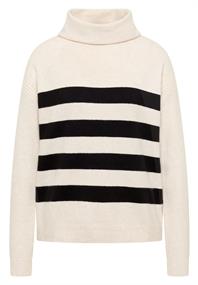 Softer Rollkragenpullover light greige melange