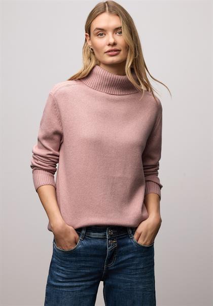 Softer Rollkragenpullover powder pink mel.