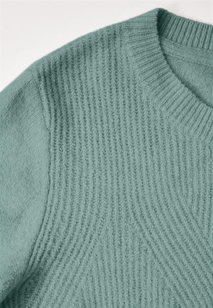 Softer Strukturpullover iced salvia green melange
