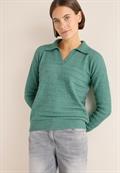 Softer Strukturpullover jewel green melange